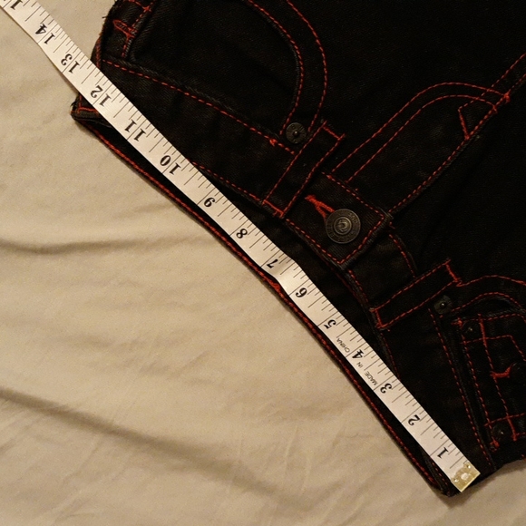 Straight jeans w/red stitching - Picture 7 of 13